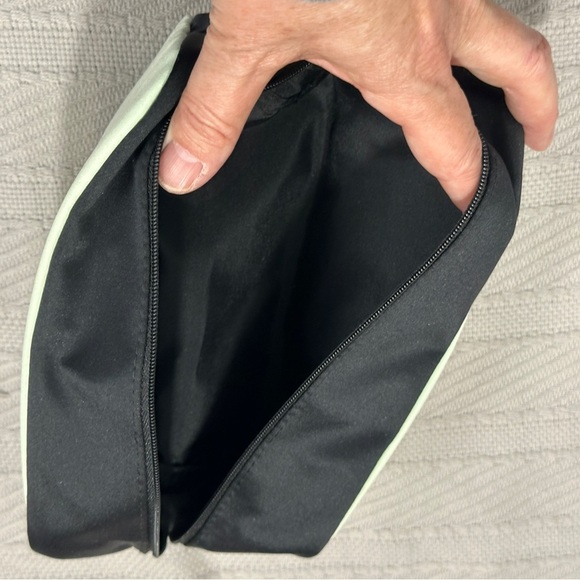 Prada Beauty pouch, mint green/black, rectangle, collapsible, purse - Picture 9 of 10